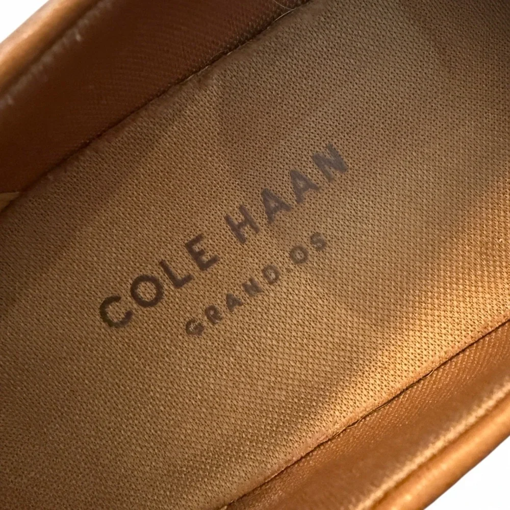 Cole‎ Haan Grand.ØS Brown Leather Penny Loafers Men's 7.5 M
